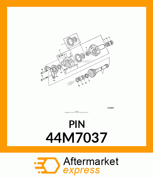 PIN, DOWEL 44M7037