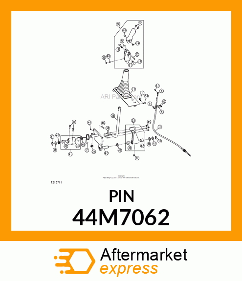 PIN, DRILLED, TWO HOLE CHAMFERED 44M7062