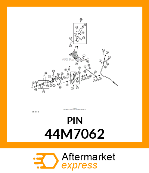 PIN, DRILLED, TWO HOLE CHAMFERED 44M7062