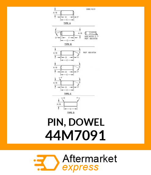 PIN, DOWEL 44M7091