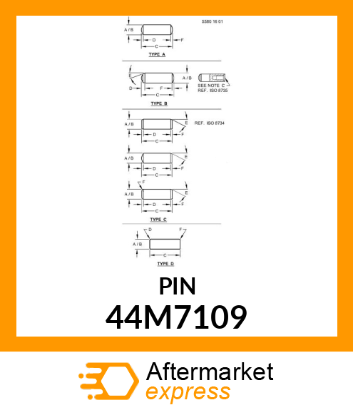 PIN, STRAIGHT 44M7109