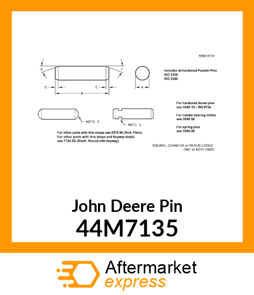 PIN, DOWEL 44M7135