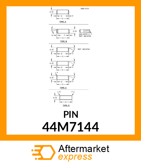 PIN, DOWEL 44M7144