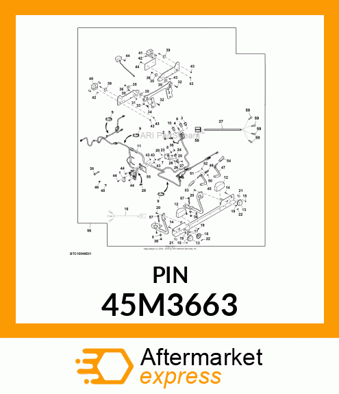 PIN, DRILLED, SAE CLEVIS HEAD 45M3663