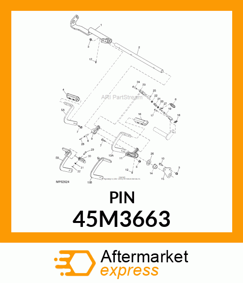 PIN, DRILLED, SAE CLEVIS HEAD 45M3663