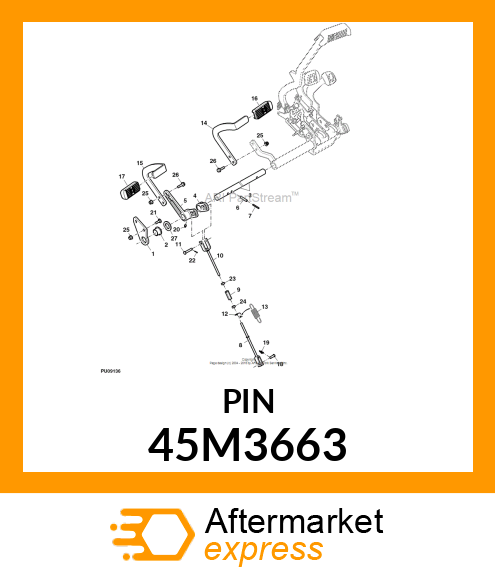 PIN, DRILLED, SAE CLEVIS HEAD 45M3663