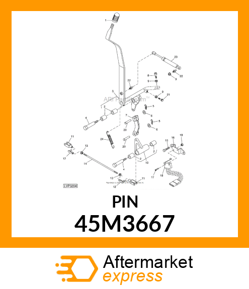 PIN, DRILLED, SAE CLEVIS HEAD 45M3667