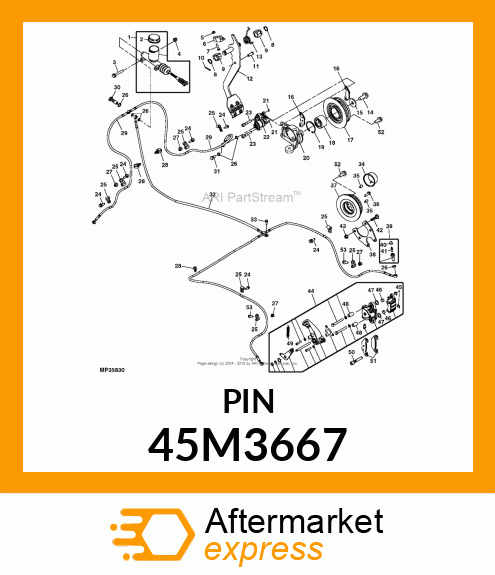 PIN, DRILLED, SAE CLEVIS HEAD 45M3667