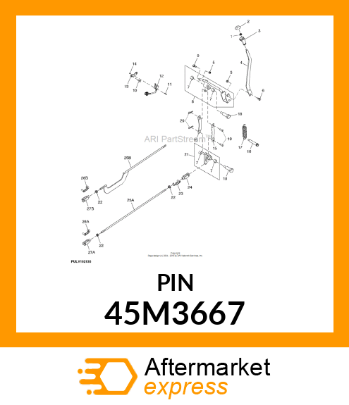 PIN, DRILLED, SAE CLEVIS HEAD 45M3667