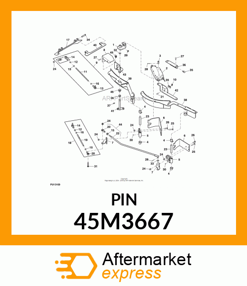 PIN, DRILLED, SAE CLEVIS HEAD 45M3667