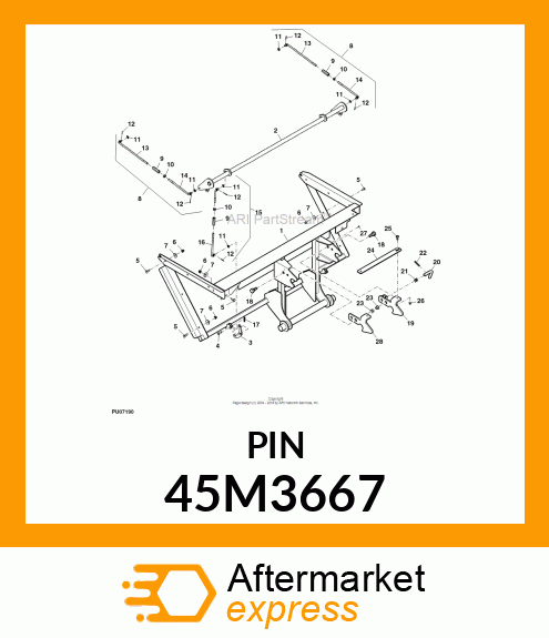 PIN, DRILLED, SAE CLEVIS HEAD 45M3667