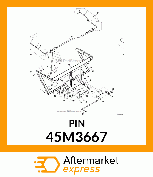 PIN, DRILLED, SAE CLEVIS HEAD 45M3667