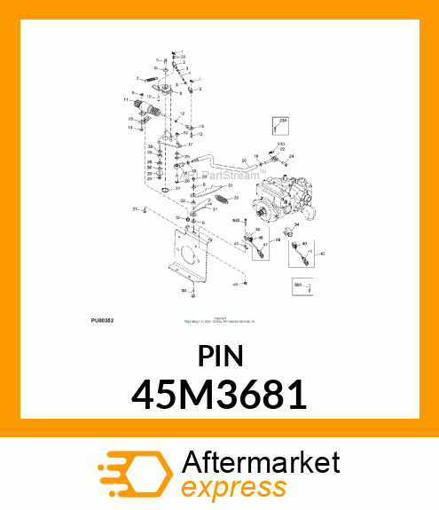 PIN, DRILLED, CLEVIS HEAD 45M3681