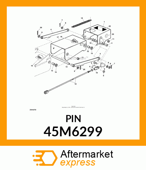 PIN, DRILLED, CLEVIS HEAD 45M6299