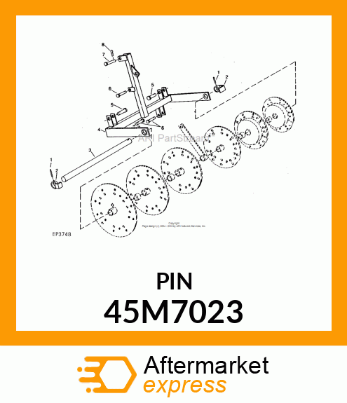 PIN, DRILLED, SAE CLEVIS HEAD 45M7023