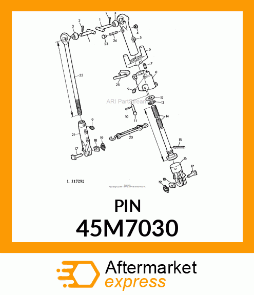 PIN, DRILLED, SAE CLEVIS HEAD 45M7030