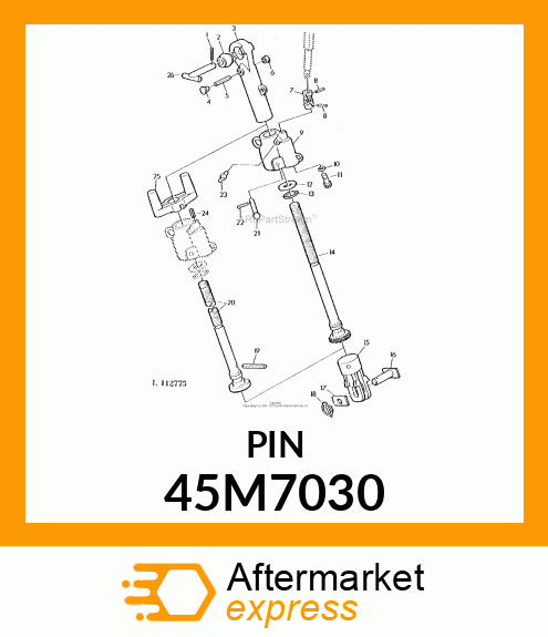 PIN, DRILLED, SAE CLEVIS HEAD 45M7030