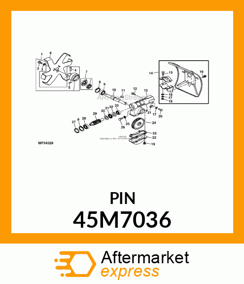 PIN, DRILLED, SAE CLEVIS HEAD 45M7036