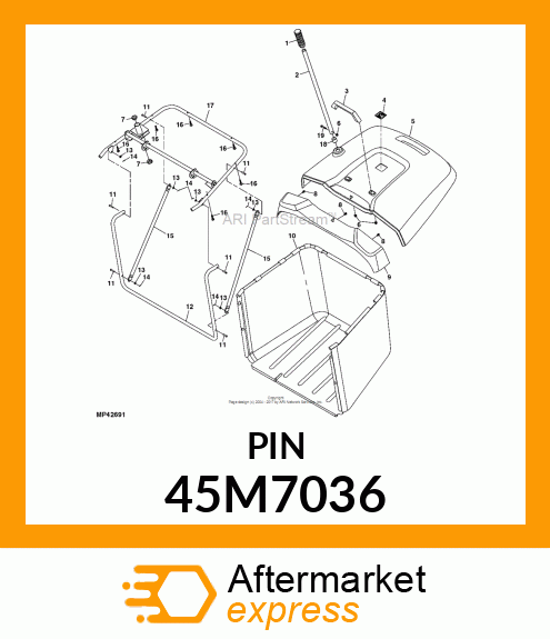 PIN, DRILLED, SAE CLEVIS HEAD 45M7036