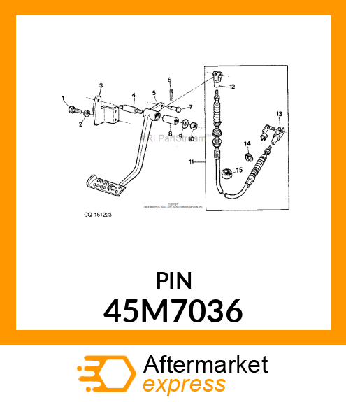 PIN, DRILLED, SAE CLEVIS HEAD 45M7036