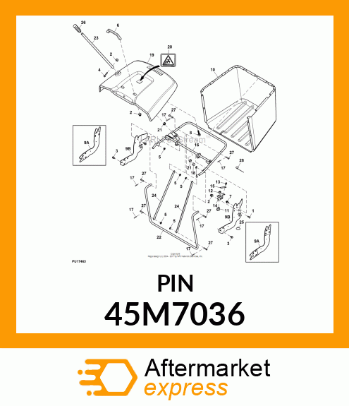 PIN, DRILLED, SAE CLEVIS HEAD 45M7036