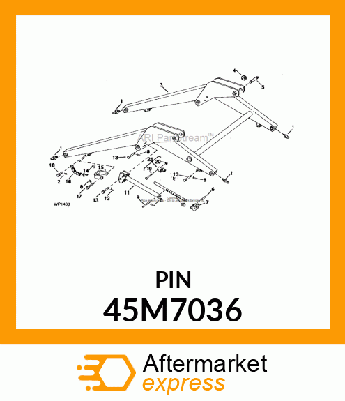 PIN, DRILLED, SAE CLEVIS HEAD 45M7036