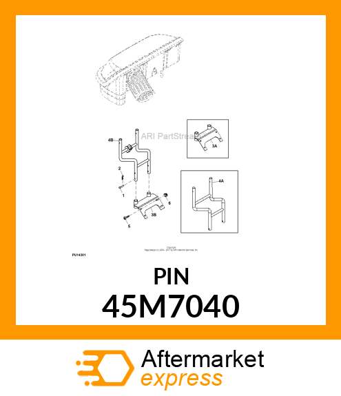 PIN, DRILLED, SAE CLEVIS HEAD 45M7040