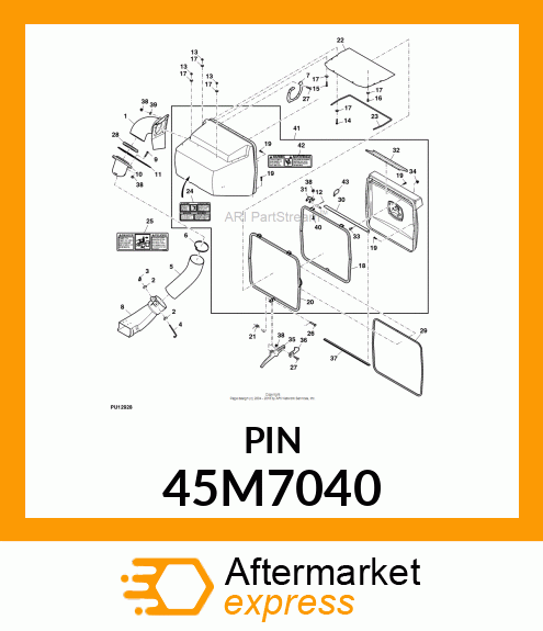 PIN, DRILLED, SAE CLEVIS HEAD 45M7040