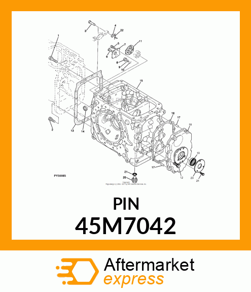 PIN, DRILLED, SAE CLEVIS HEAD 45M7042