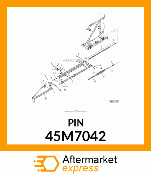 PIN, DRILLED, SAE CLEVIS HEAD 45M7042