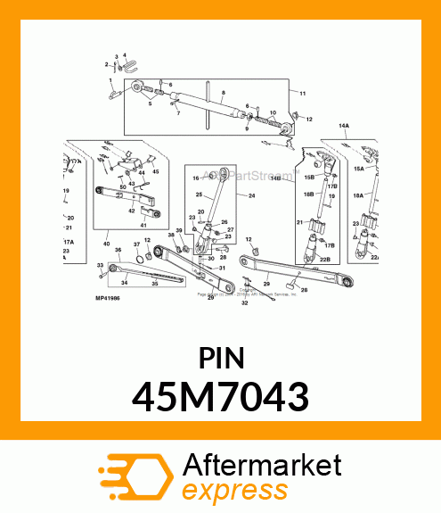 PIN, DRILLED, SAE CLEVIS HEAD 45M7043