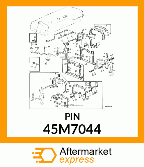 PIN, DRILLED, SAE CLEVIS HEAD 45M7044