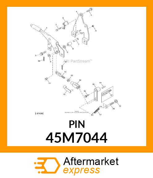 PIN, DRILLED, SAE CLEVIS HEAD 45M7044