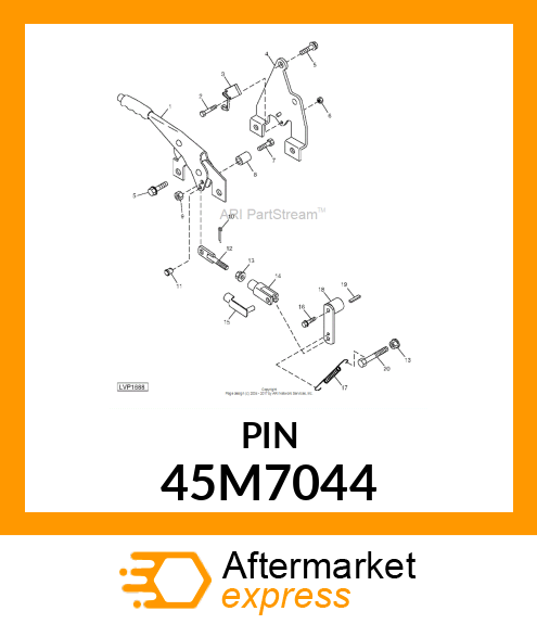 PIN, DRILLED, SAE CLEVIS HEAD 45M7044