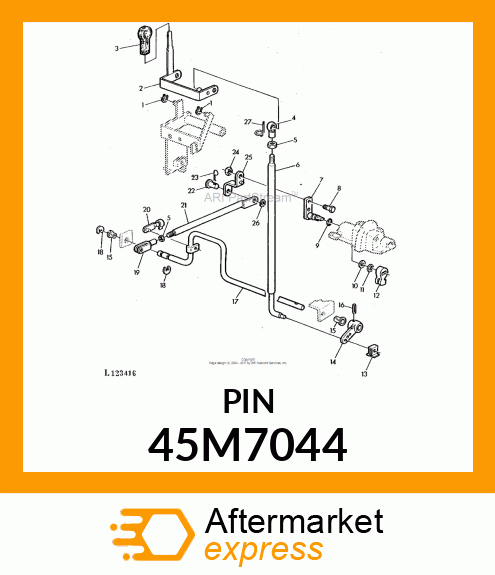 PIN, DRILLED, SAE CLEVIS HEAD 45M7044