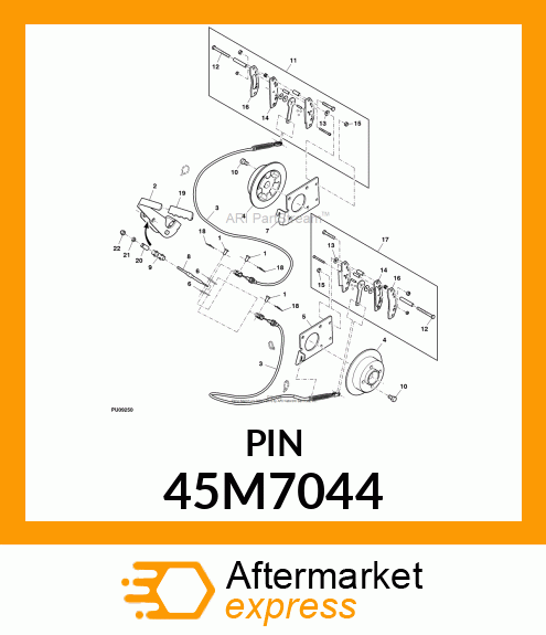 PIN, DRILLED, SAE CLEVIS HEAD 45M7044