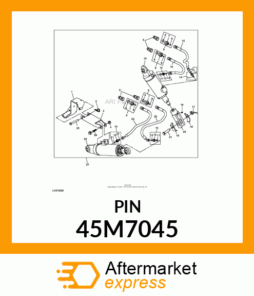 PIN, DRILLED, SAE CLEVIS HEAD 45M7045