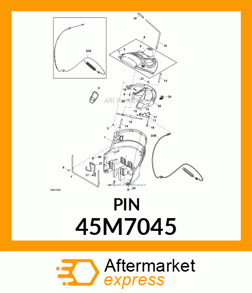 PIN, DRILLED, SAE CLEVIS HEAD 45M7045