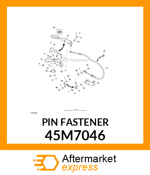 PIN, DRILLED, SAE CLEVIS HEAD 45M7046