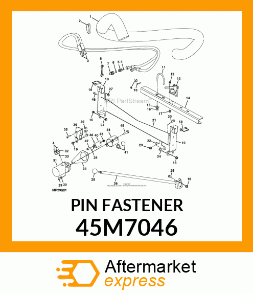 PIN, DRILLED, SAE CLEVIS HEAD 45M7046