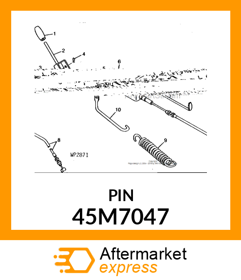 PIN, DRILLED, SAE CLEVIS HEAD 45M7047