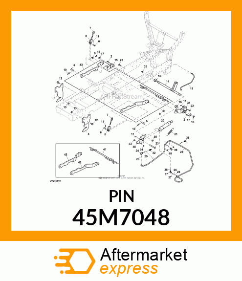 PIN, DRILLED, SAE CLEVIS HEAD 45M7048