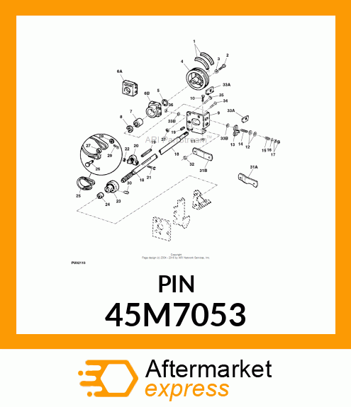 PIN, DRILLED, SAE CLEVIS HEAD 45M7053