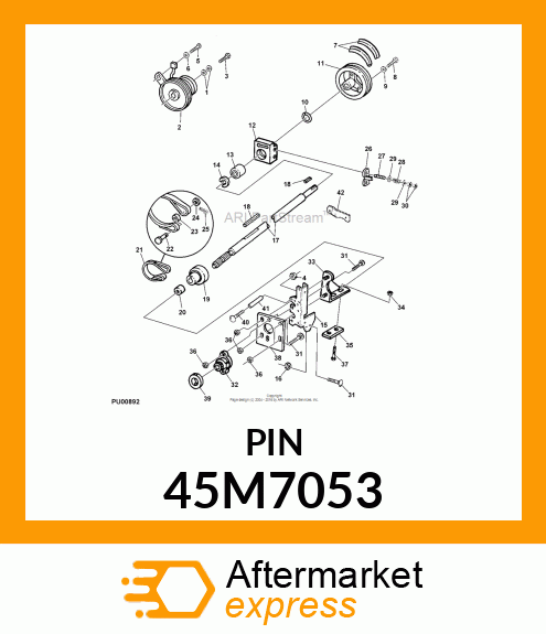 PIN, DRILLED, SAE CLEVIS HEAD 45M7053