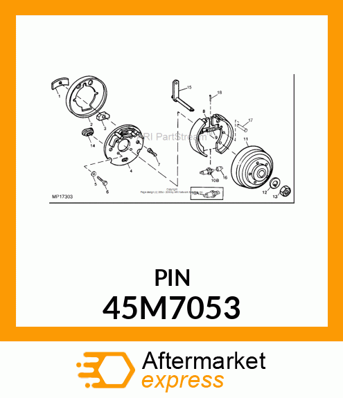 PIN, DRILLED, SAE CLEVIS HEAD 45M7053