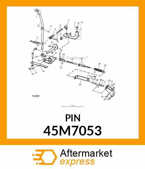 PIN, DRILLED, SAE CLEVIS HEAD 45M7053