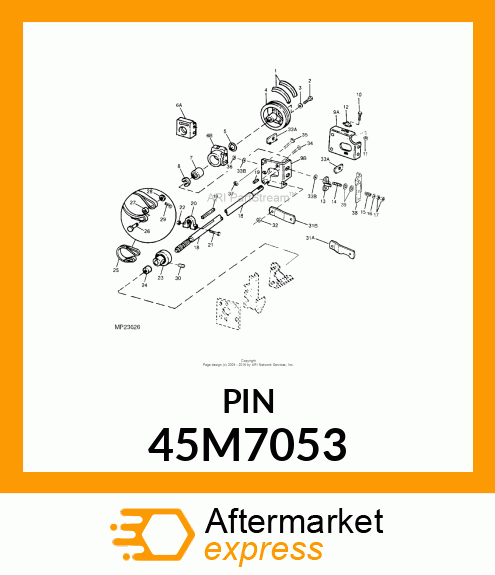 PIN, DRILLED, SAE CLEVIS HEAD 45M7053