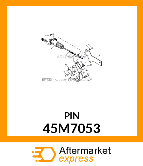 PIN, DRILLED, SAE CLEVIS HEAD 45M7053