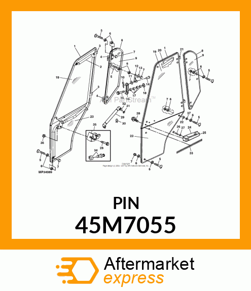 PIN, DRILLED, SAE CLEVIS HEAD 45M7055