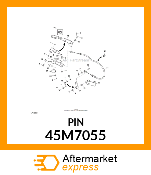 PIN, DRILLED, SAE CLEVIS HEAD 45M7055